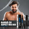 Creion pentru Barbă Negru, Rezistent la Apă, cu Pensulă